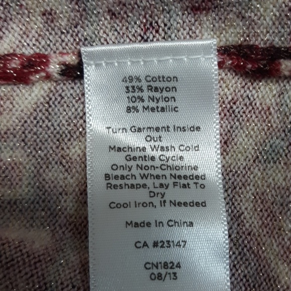 Talbots Maroon Cardigan - Picture 6 of 7